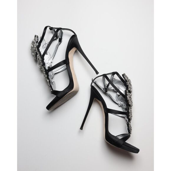 Giuseppe Zanotti Colline 110 Cruel Silver Summer Embellished - Picture 2 of 5